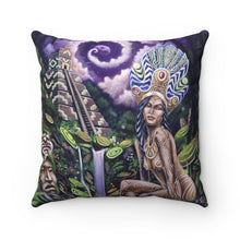 Load image into Gallery viewer, Spun Polyester Square Pillow featuring &quot;Into the Mystic&quot;